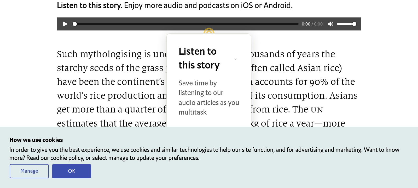 It is always a mistake to not hit Reader View right away on any web page made by a company.